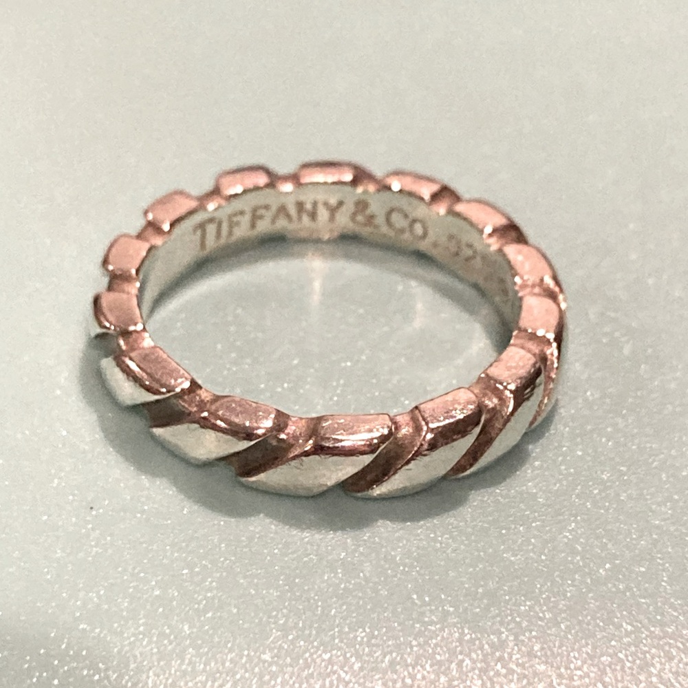 Tiffany & Co. Silver Twisted Ring